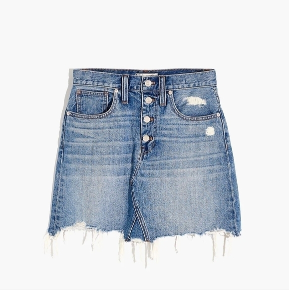 Madewell A line Denim  skirt size 26 - Picture 5 of 14